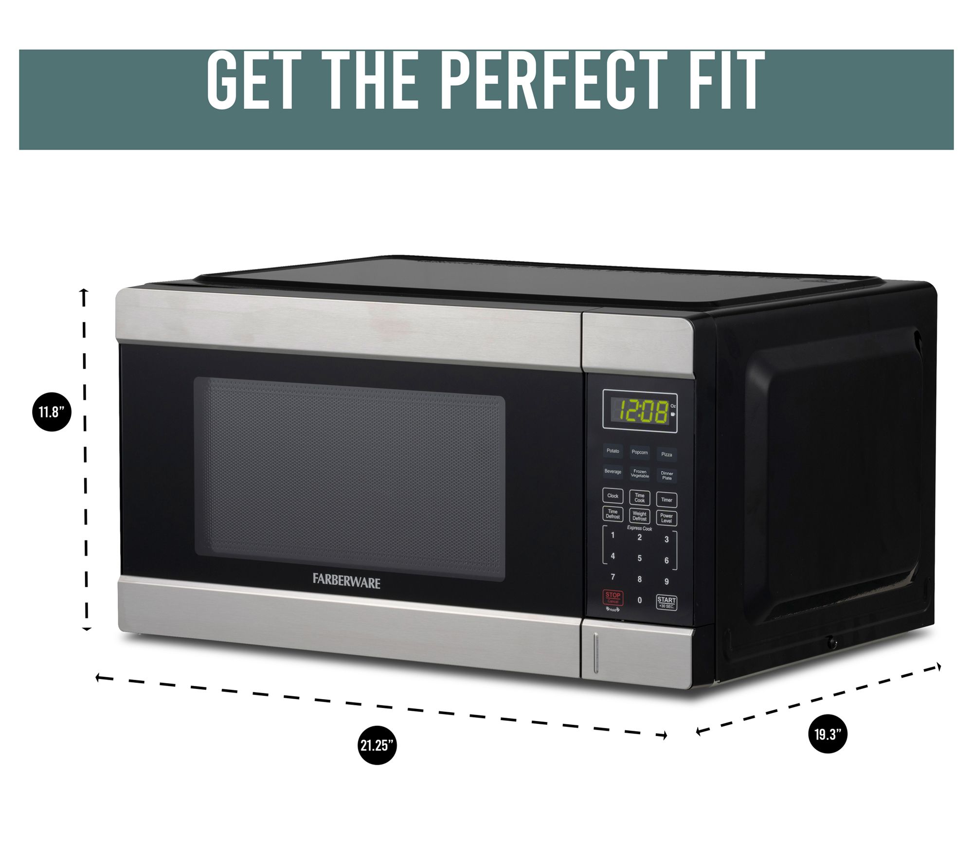 Oster 1.4 Cu. Ft. Digital Microwave Oven, Black 