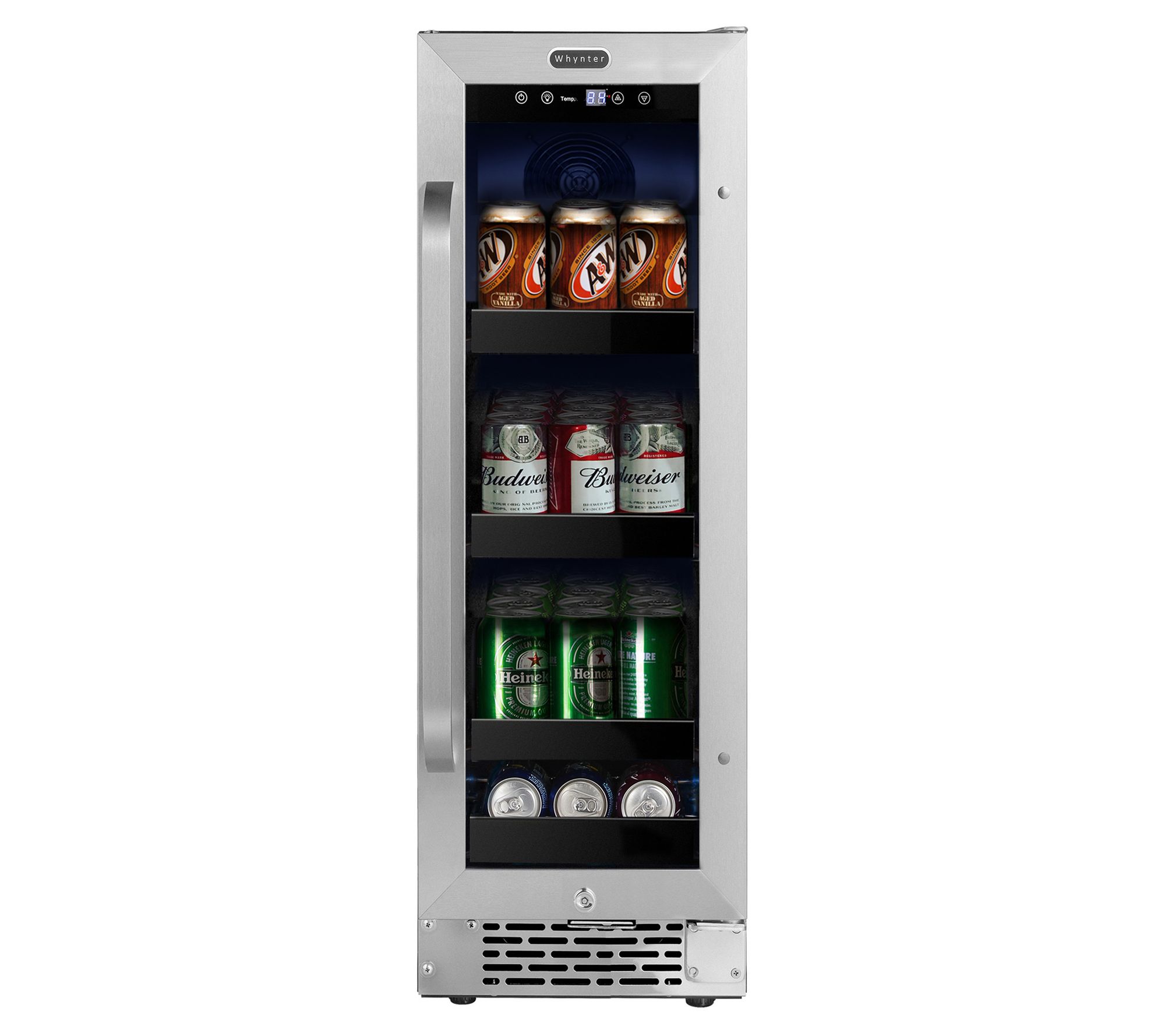 Black+decker Wine Cooler Refrigerator, Compressor Cooling 24 Bottle Wine  Fridge With Blue Light & Led Display, Freestanding Wine Cooler : Target