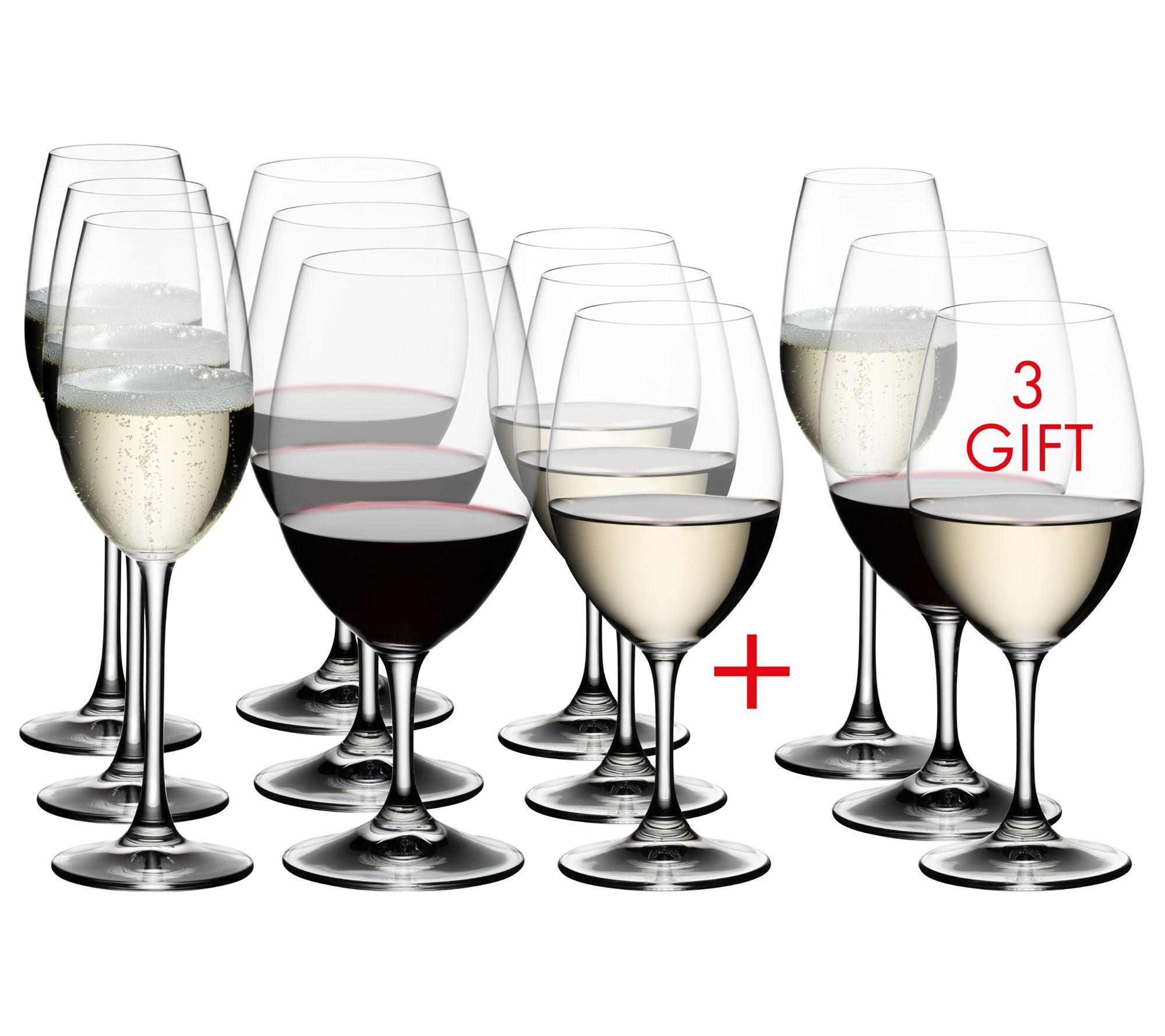 JoyJolt Layla Crystal White Wine Glasses - 13.5 oz - Set of 4