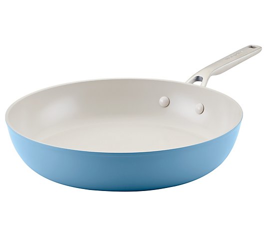 KitchenAid Hard Anodized 12.25 Nonstick Ceramic Frying Pan - Blue Velvet