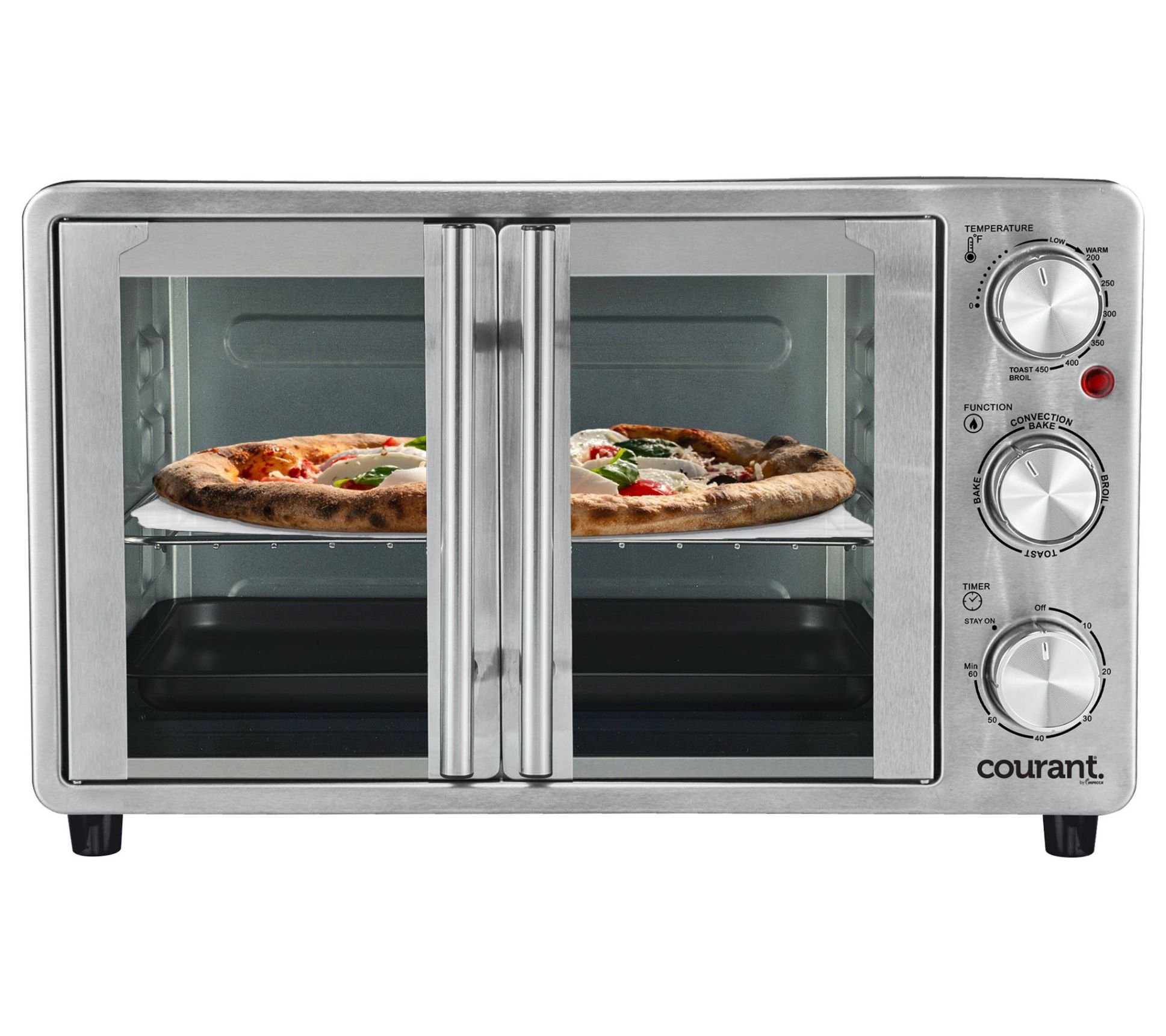 Courant French Door Convection Toaster Oven Stainless Stee QVC