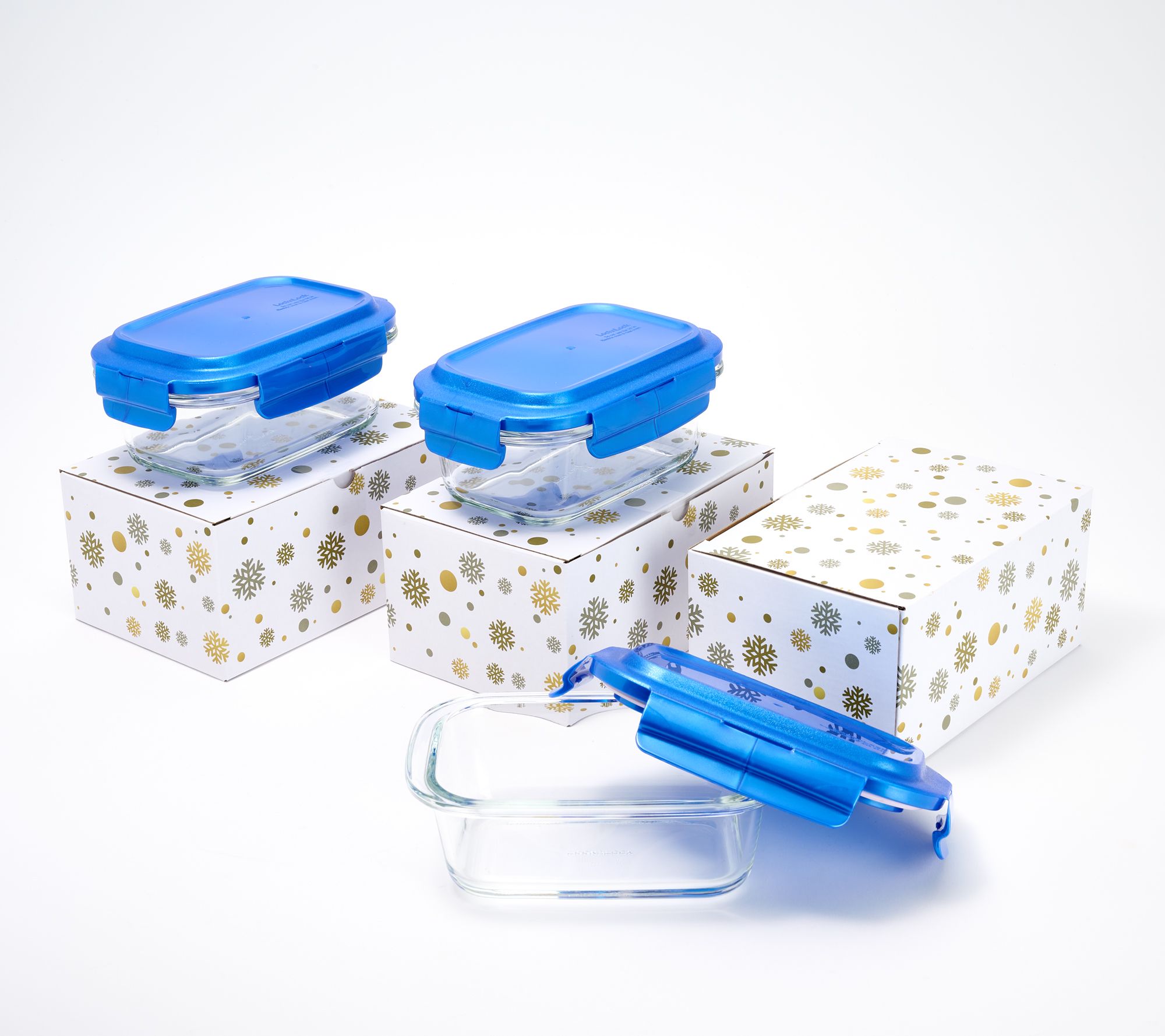 LocknLock Set of 3 Mini Glass Loaves w/ Gift Boxes