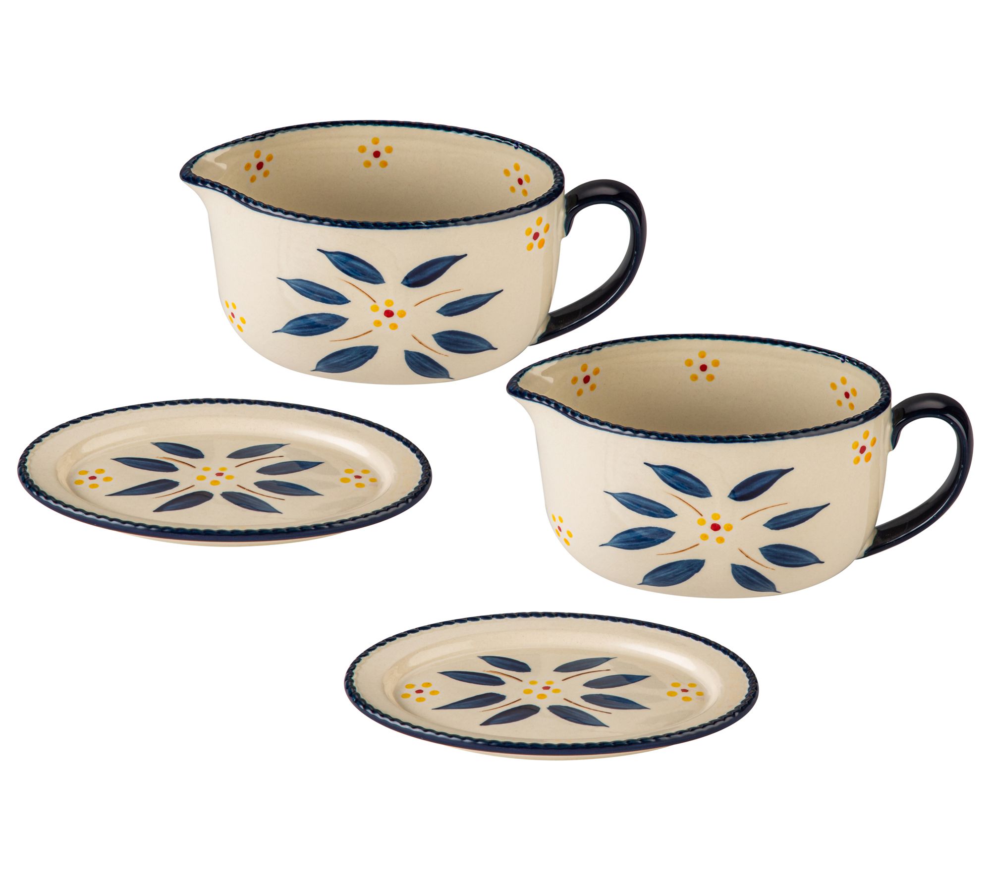 Temp-tations Old World S/2 16-oz Gravy Boats w/ Lid-Its