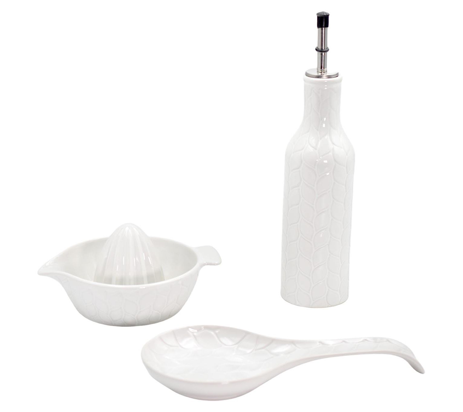 Temp-tations Carved Willow 3-Piece Kitchen Accessory Set