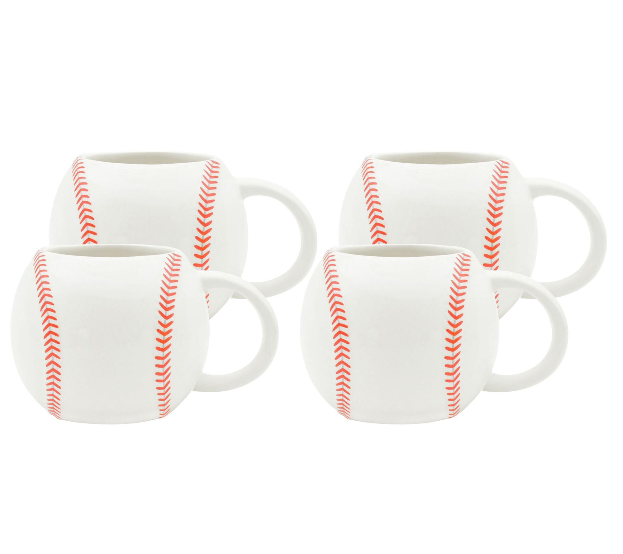 Godinger League Baseball Mug, Set of 4