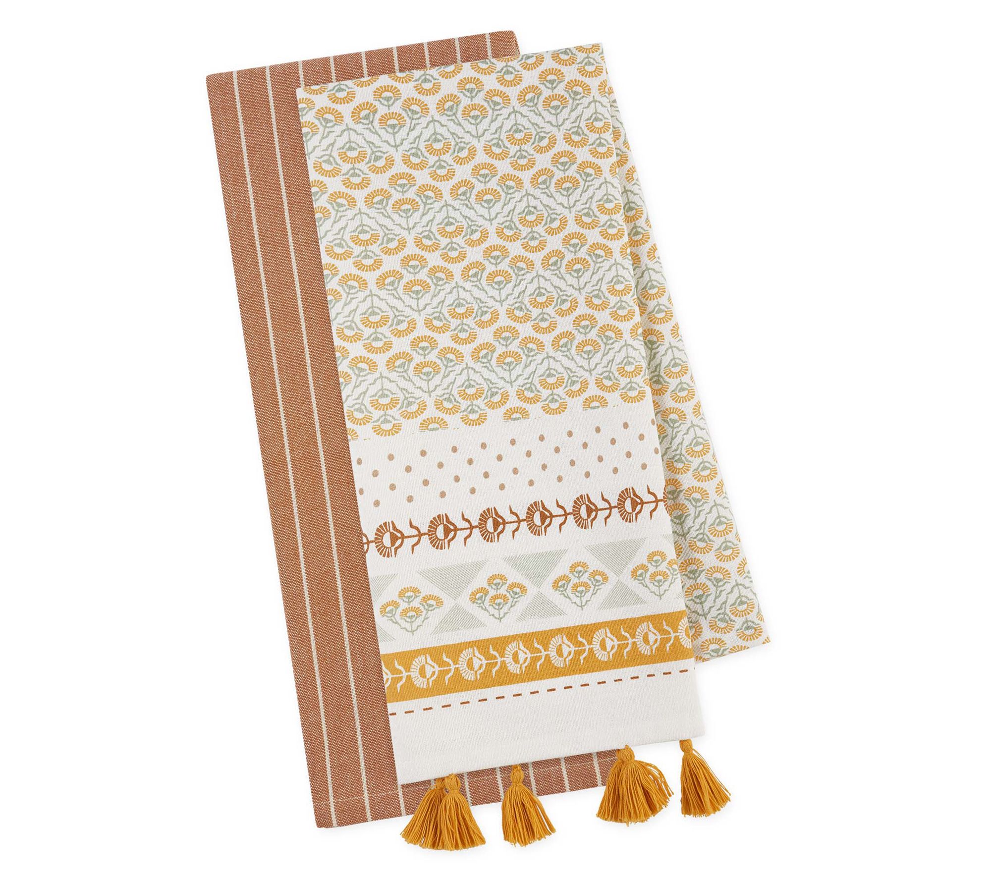 Design Imports Set/2 Golden Hour Kitchen Towels
