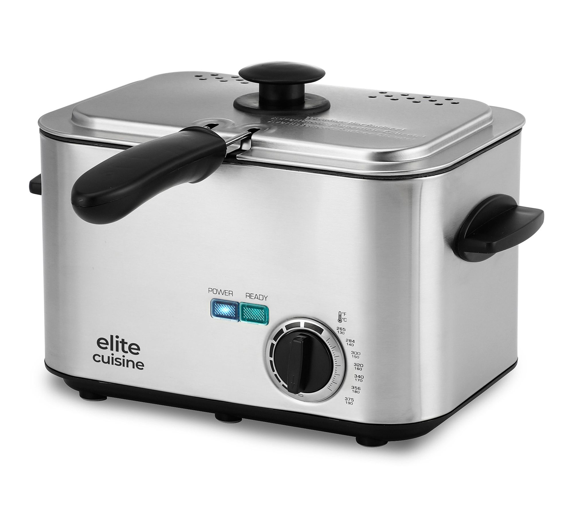 Elite Cuisine Electric 1.2L / 4.8 Cup Oil Capacity Deep Fryer
