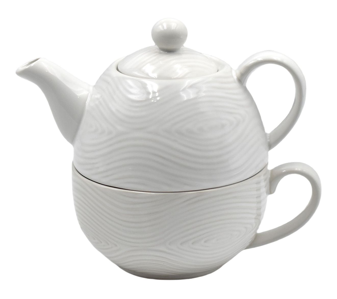 "As Is" Temp-tations Woodland Mini Tea for One w/ 15-oz Teapot