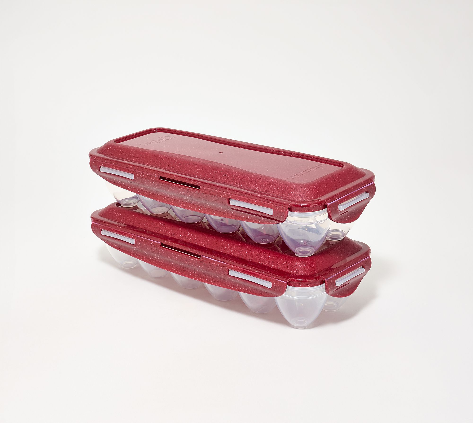 LocknLock Set of (2) 12-Count Egg Keepers w/ Locking Lids