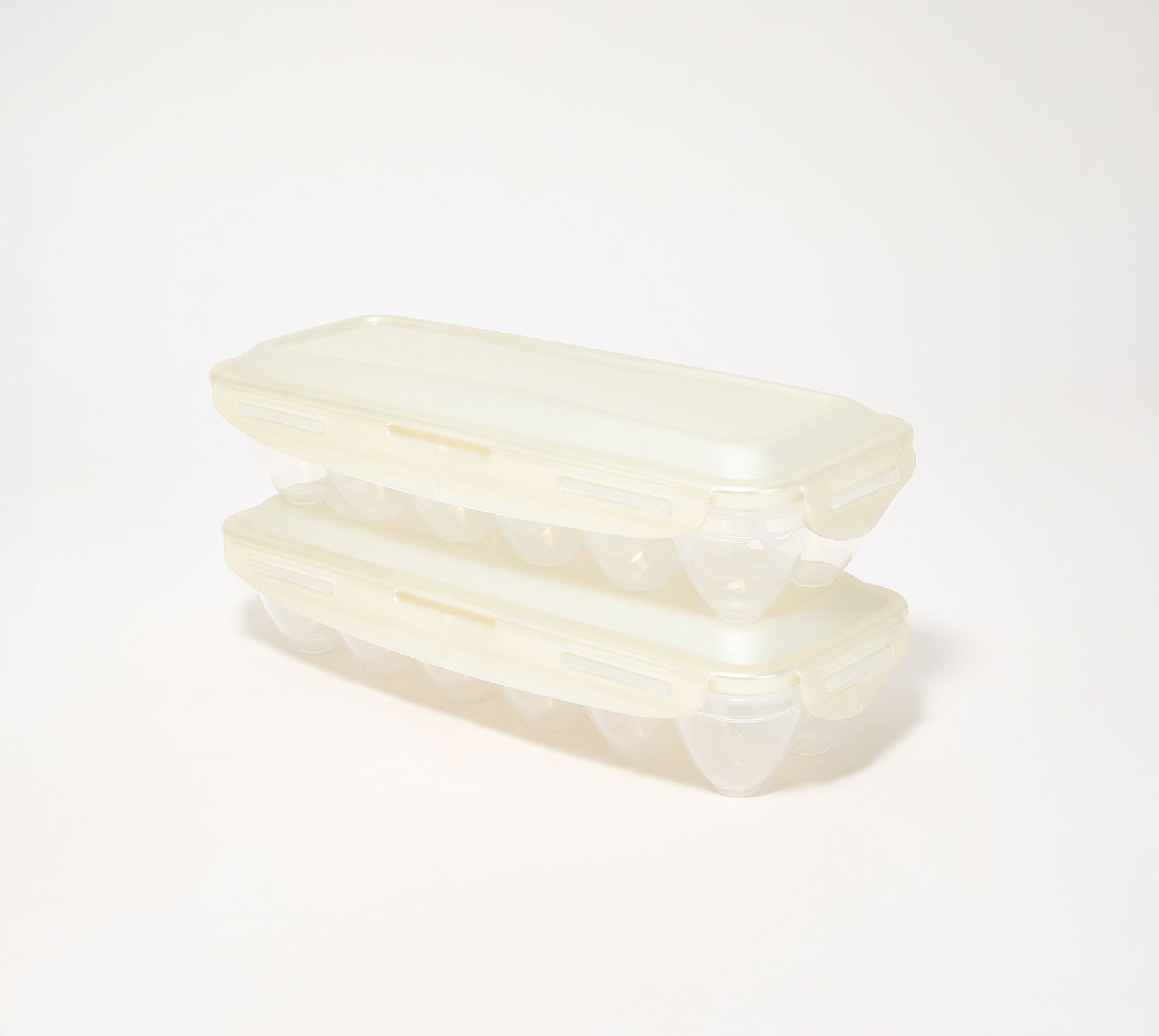 LocknLock Set of (2) 12-Count Egg Keepers w/ Locking Lids