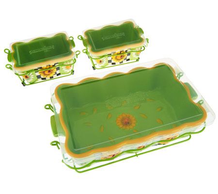 Temp-Tations 6 Piece Nesting Bakeware Set