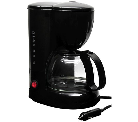 RoadPro 12V Coffee Maker with Glass Carafe