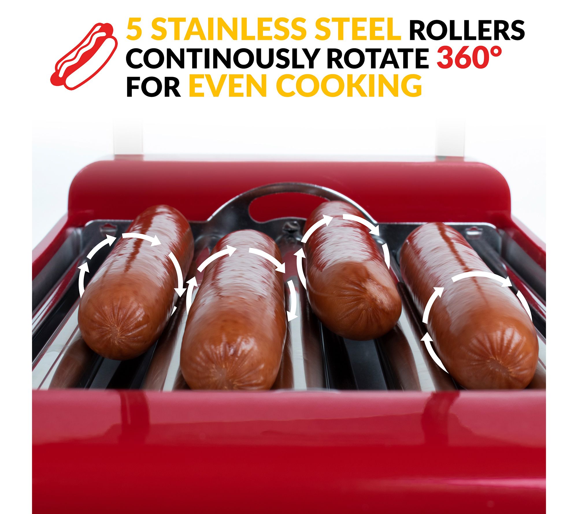 Nostalgia Hot Dog Roller and Bun Warmer