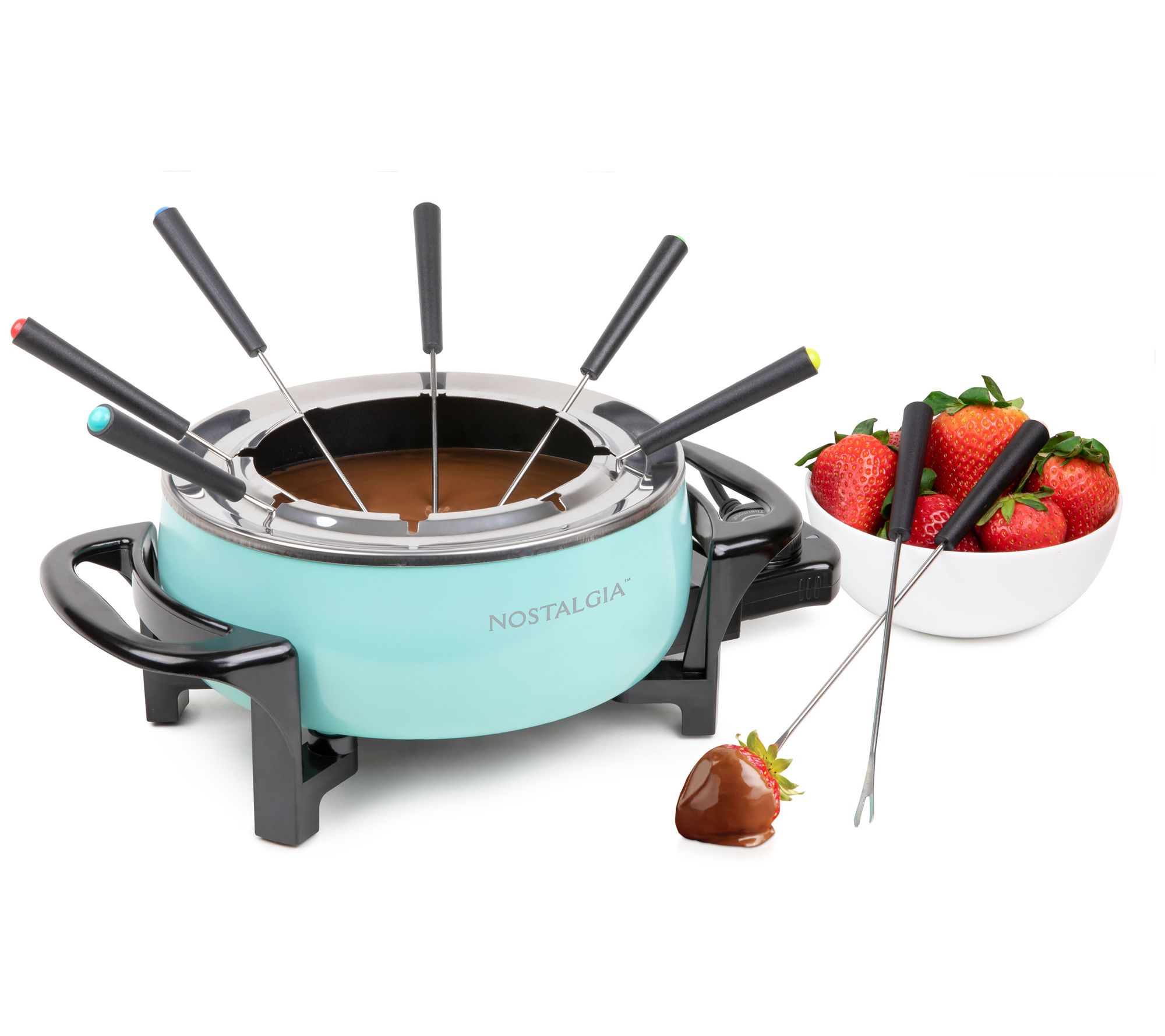 Oster 3-Quart Electric Fondue Pot, Large Capacity Non-stick Stainless Steel
