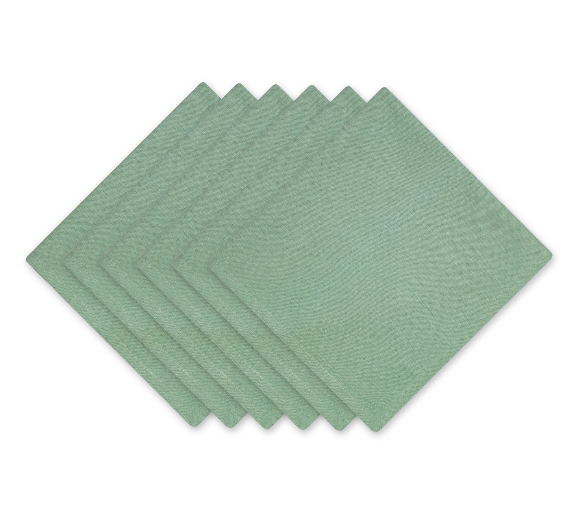 Design Imports Set of 6 Solid Cotton Napkins