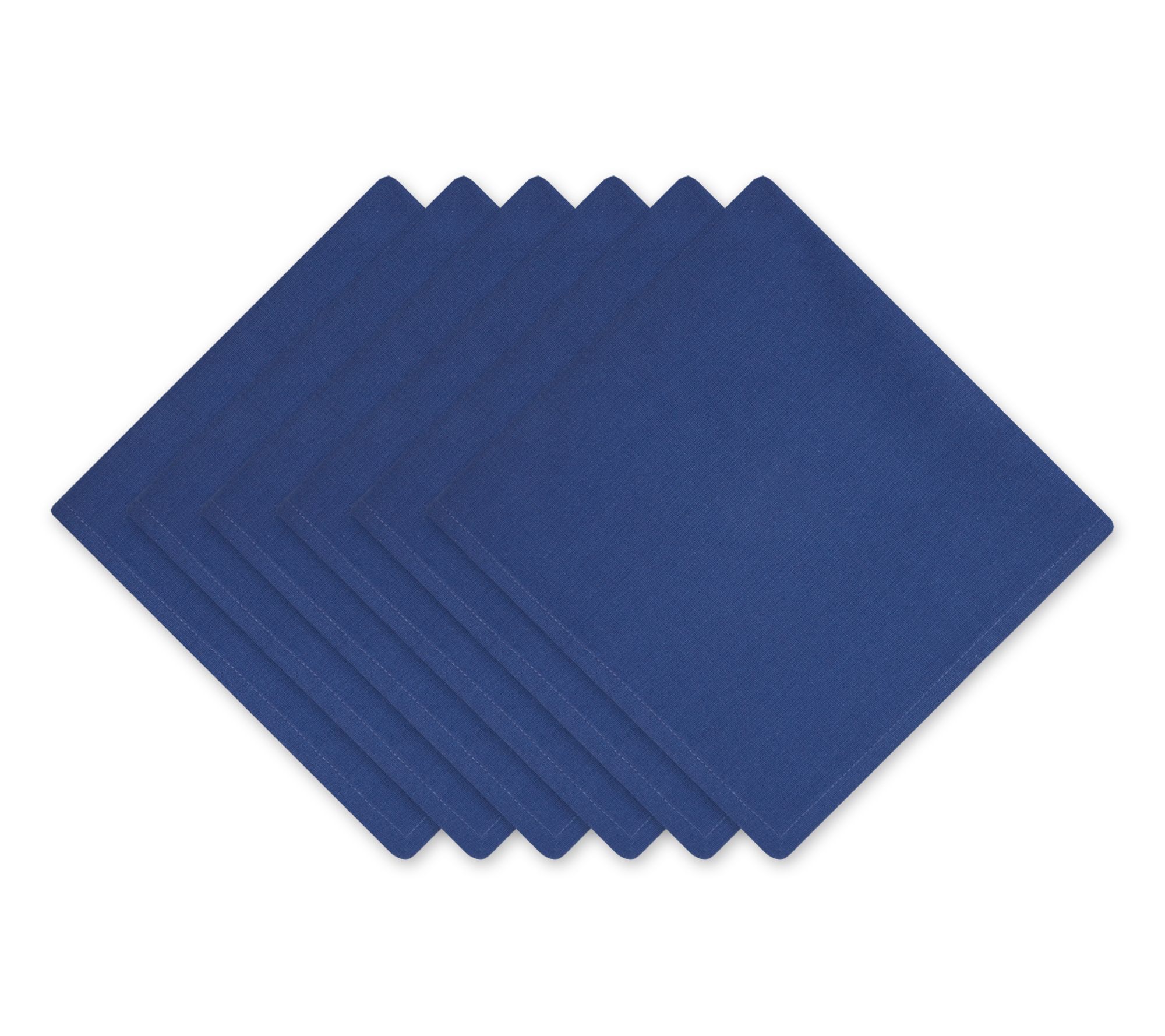 Design Imports Set of 6 Solid Cotton Napkins