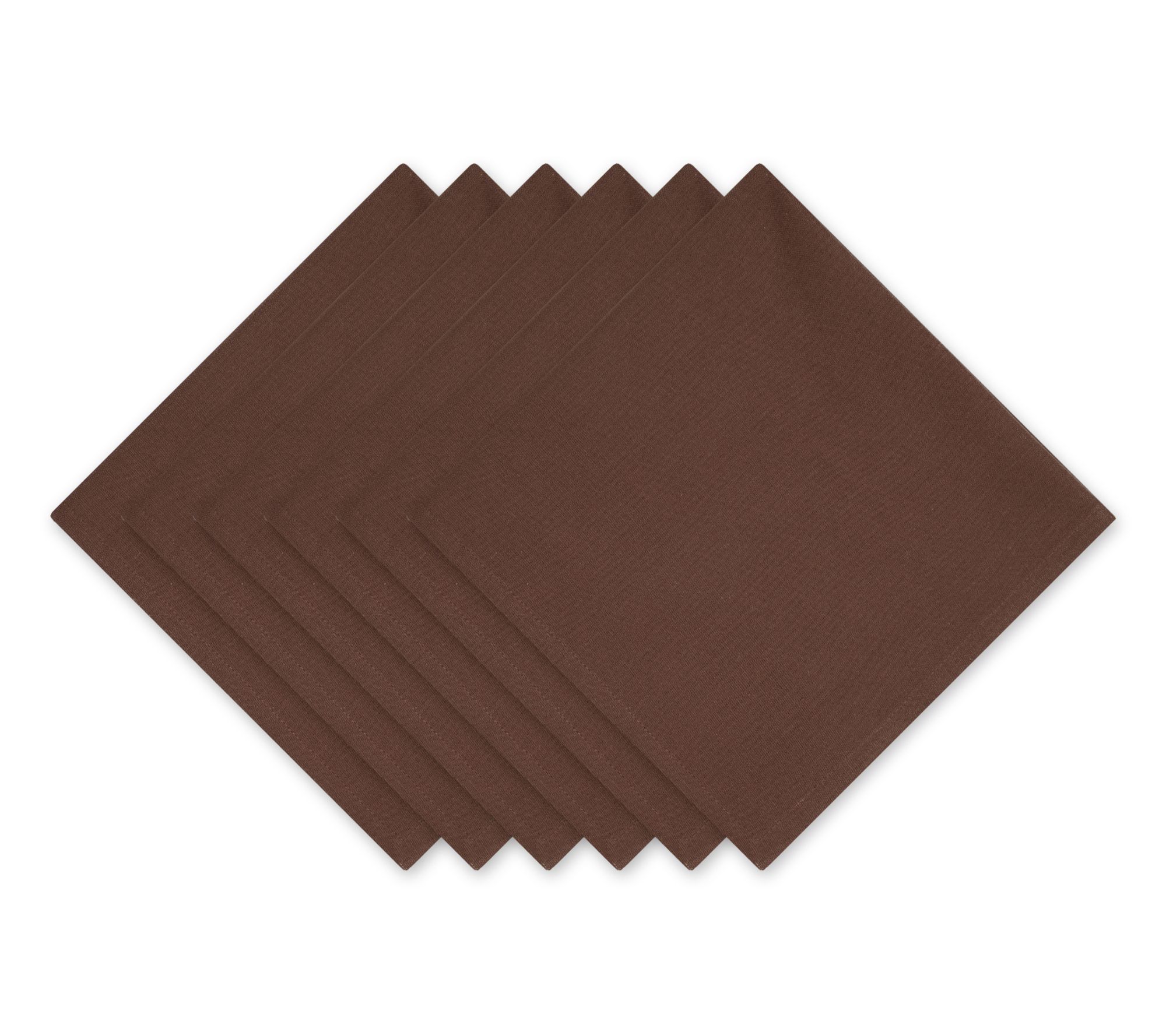 Design Imports Set of 6 Solid Cotton Napkins