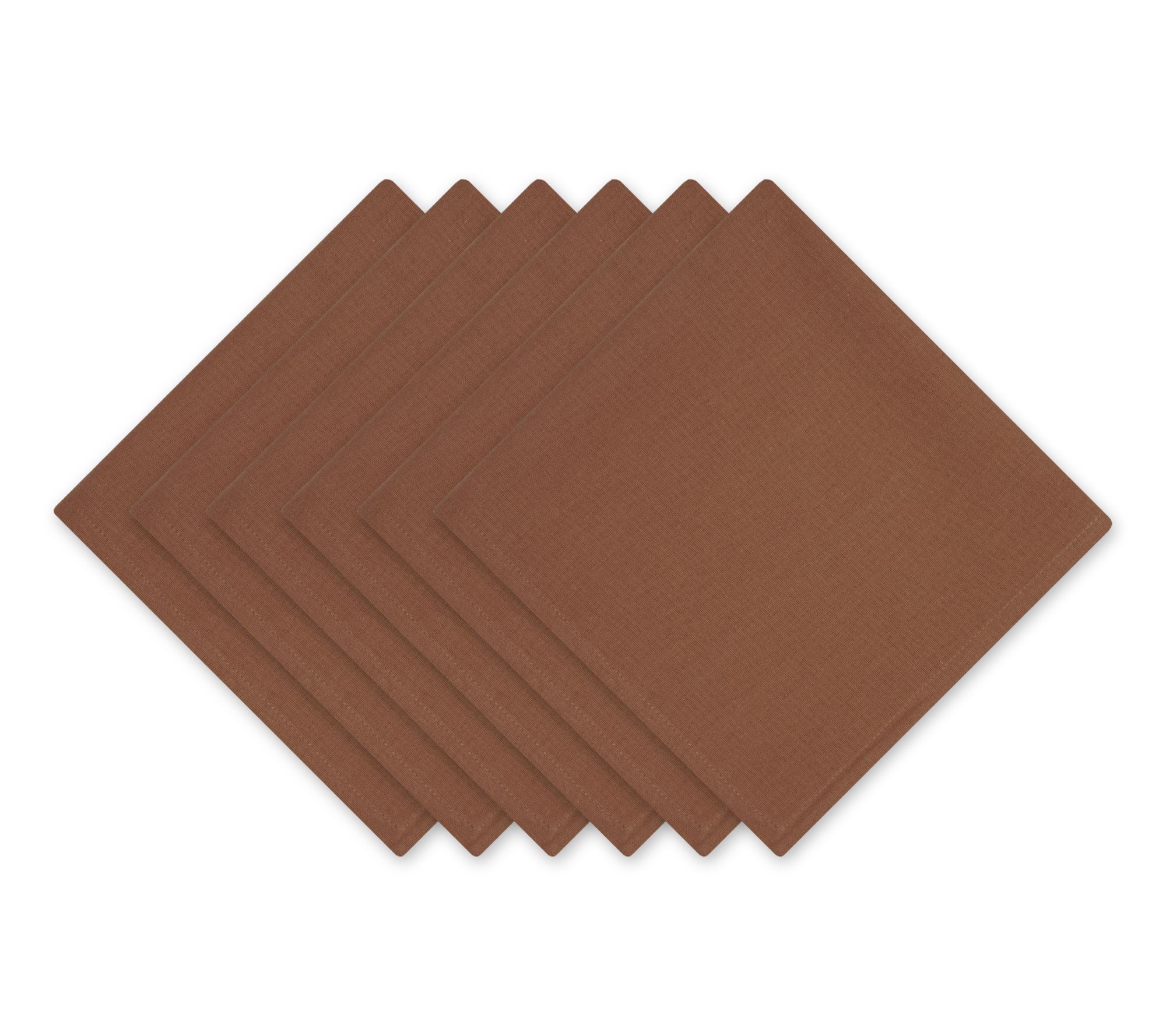Design Imports Set of 6 Solid Cotton Napkins