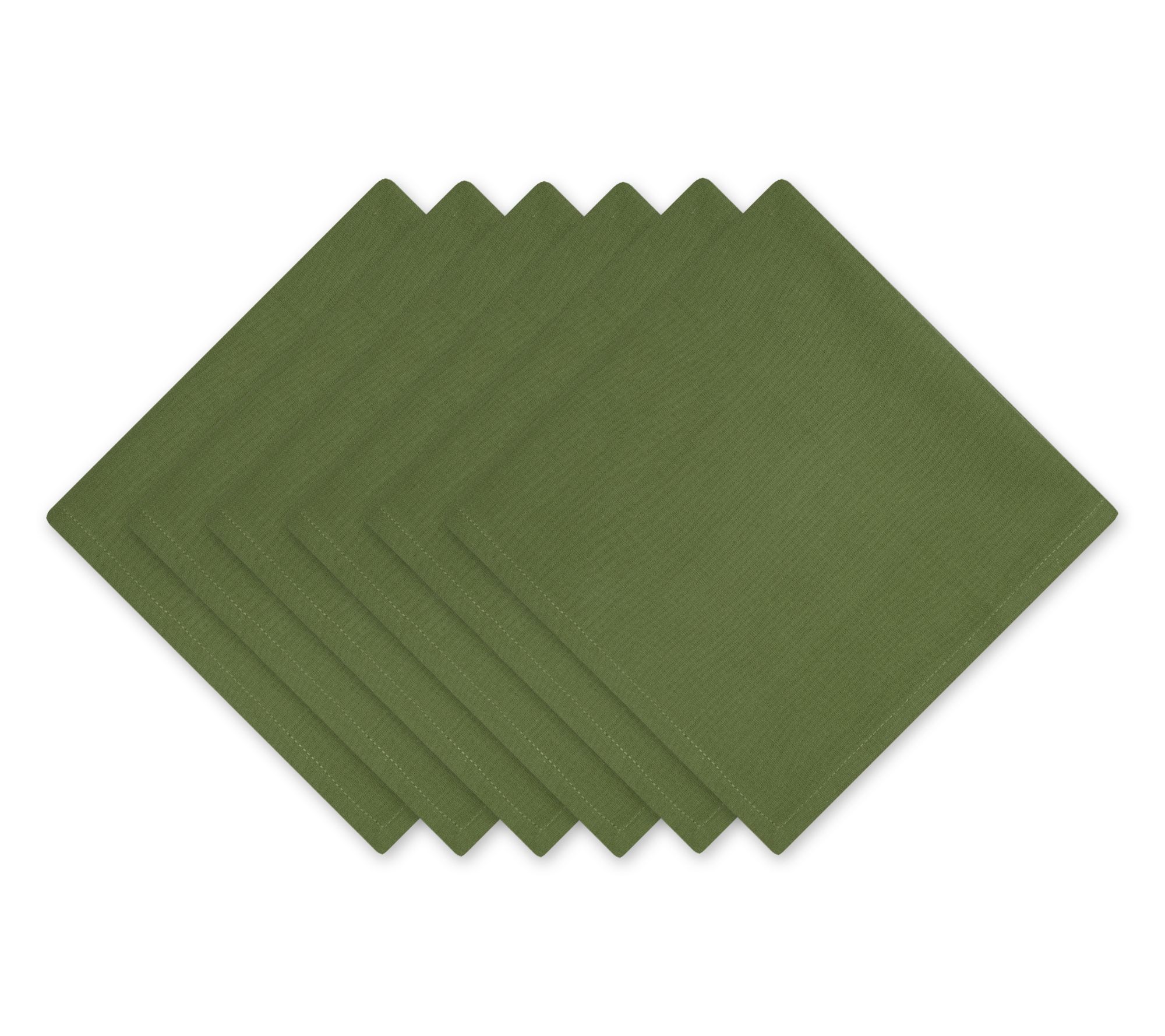 Design Imports Set of 6 Solid Cotton Napkins