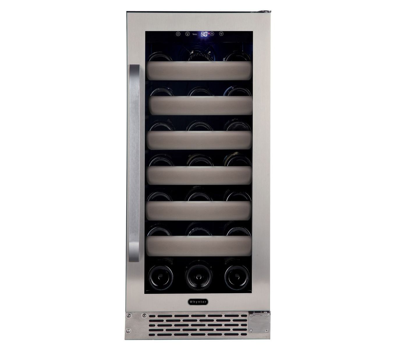 Black+decker Wine Cooler Refrigerator, Compressor Cooling 24 Bottle Wine  Fridge With Blue Light & Led Display, Freestanding Wine Cooler : Target