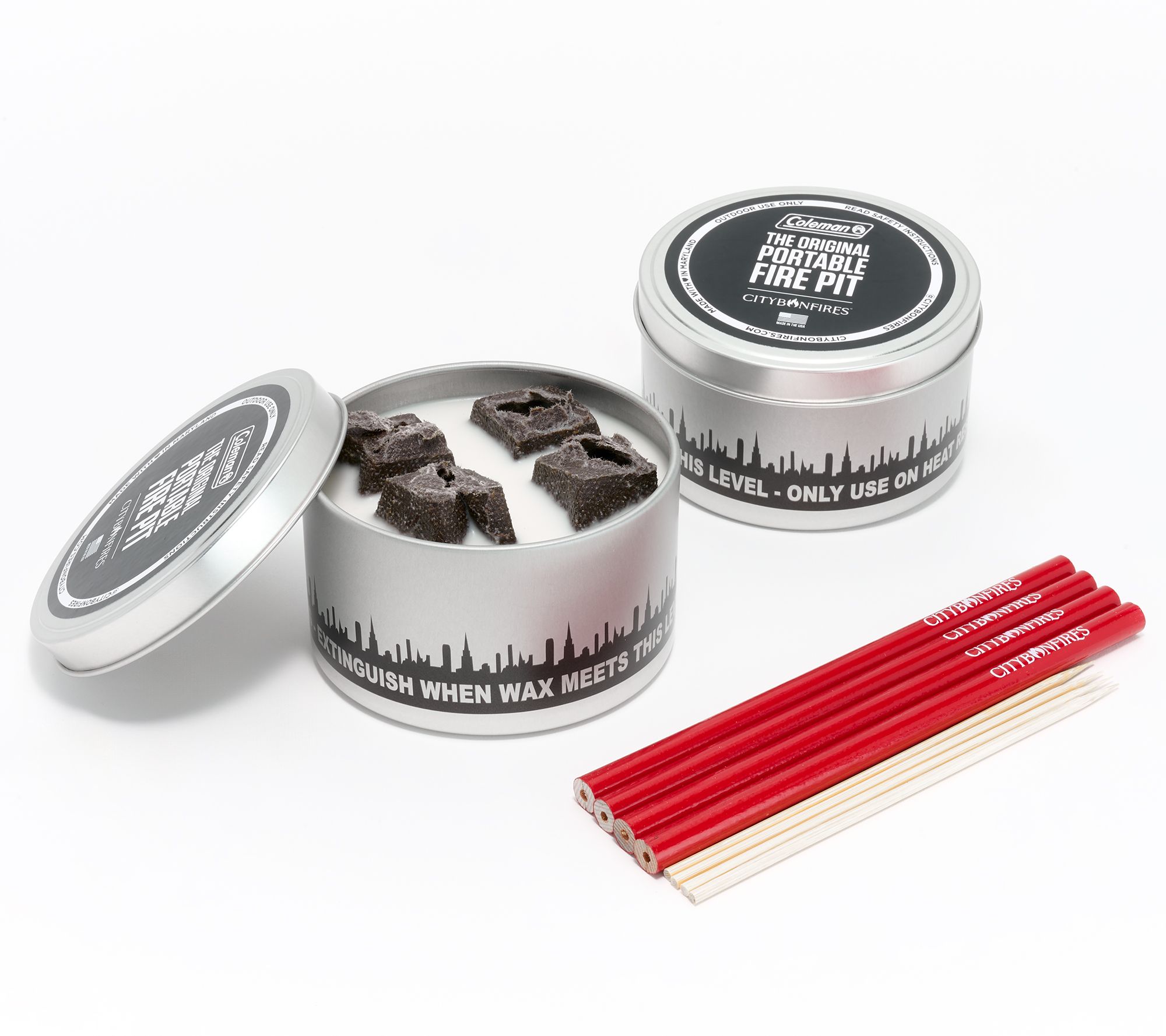 Coleman City Bonfires 2pc Outdoor Tabletop Smore Maker Set