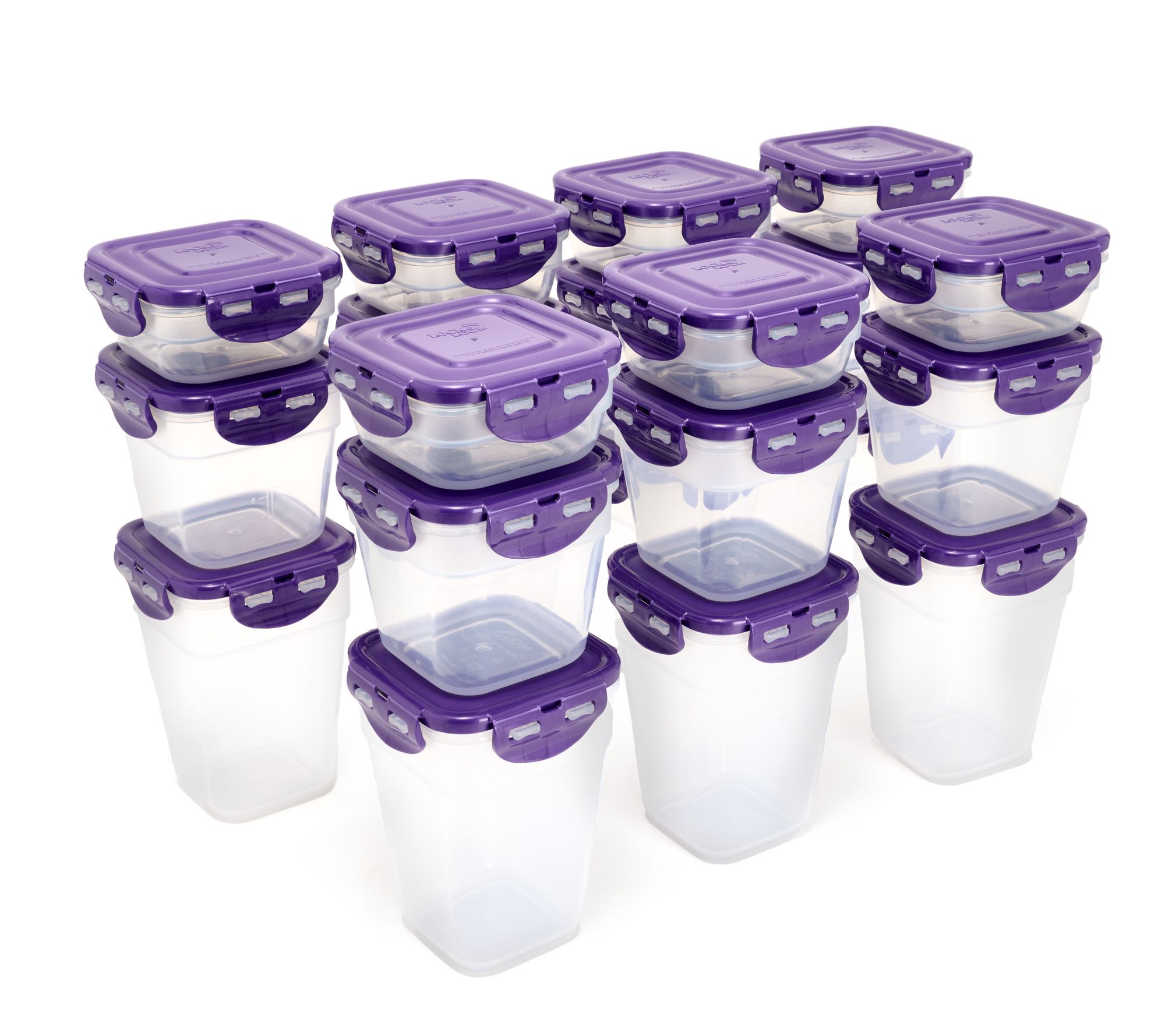 LocknLock 21-Piece Nesting Square Storage Set