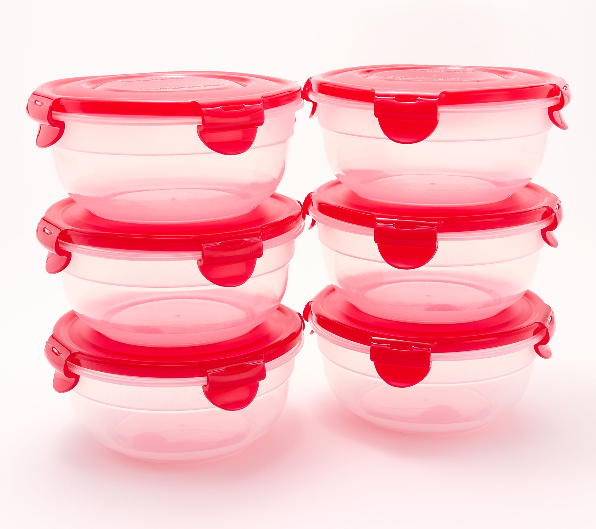 LocknLock Set of (6) 3-Cup Nesting Bowls