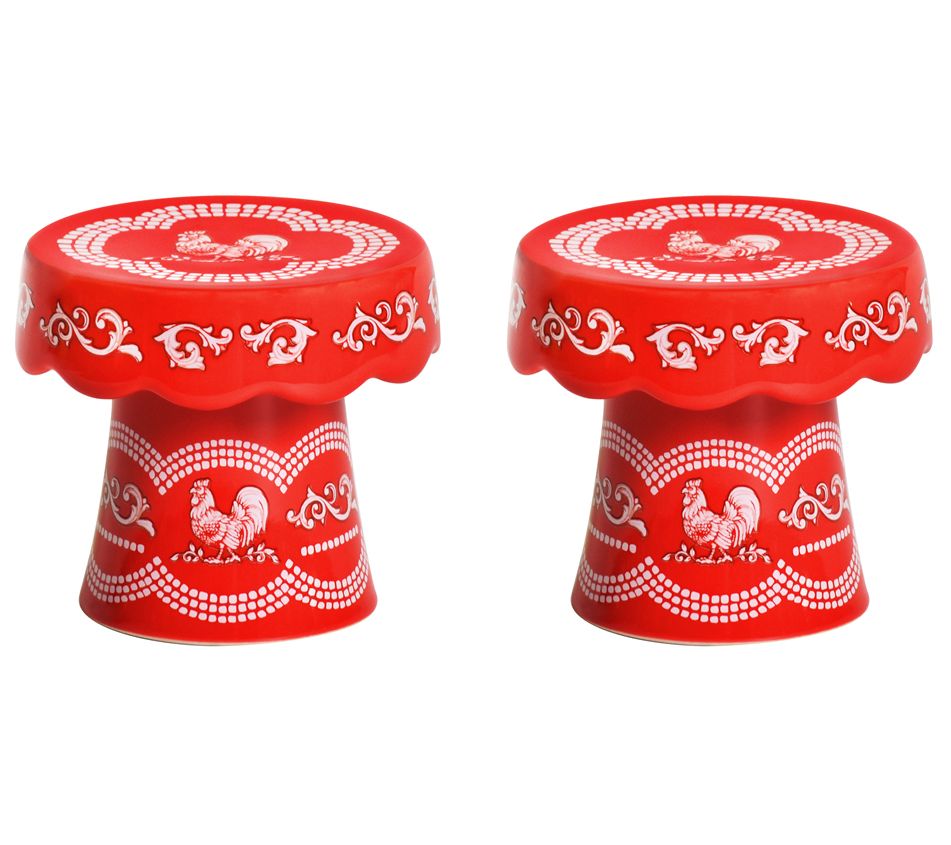 Temp-tations Seasonal Set of 2 Cupcake Stands