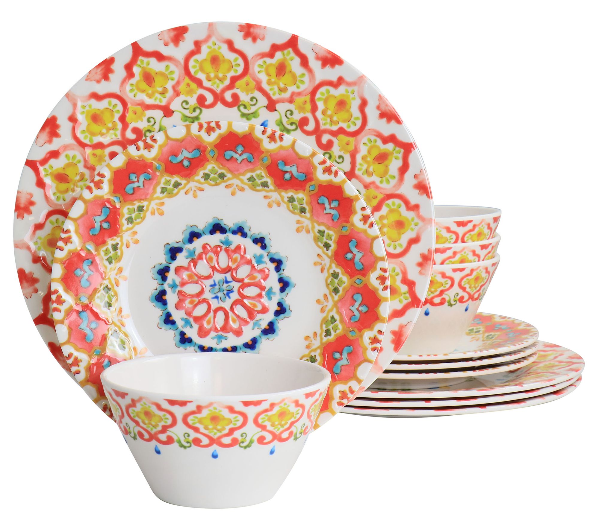 Laurie Gates California Designs Tamayo 12 PieceDinnerware Set