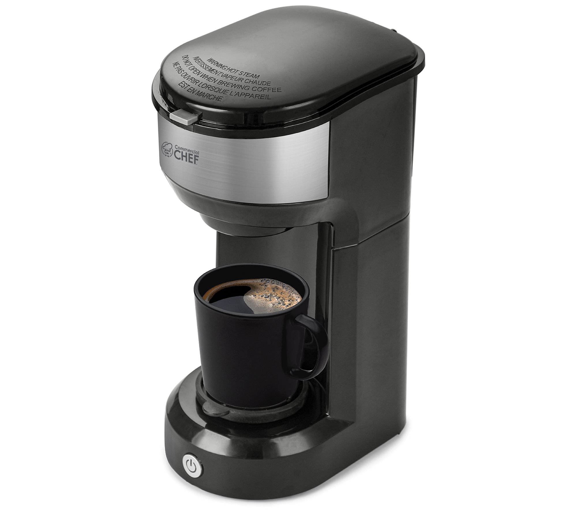 Commercial Chef 13-Oz. Single- Serve 1-Touch D rip Coffee Make - QVC.com