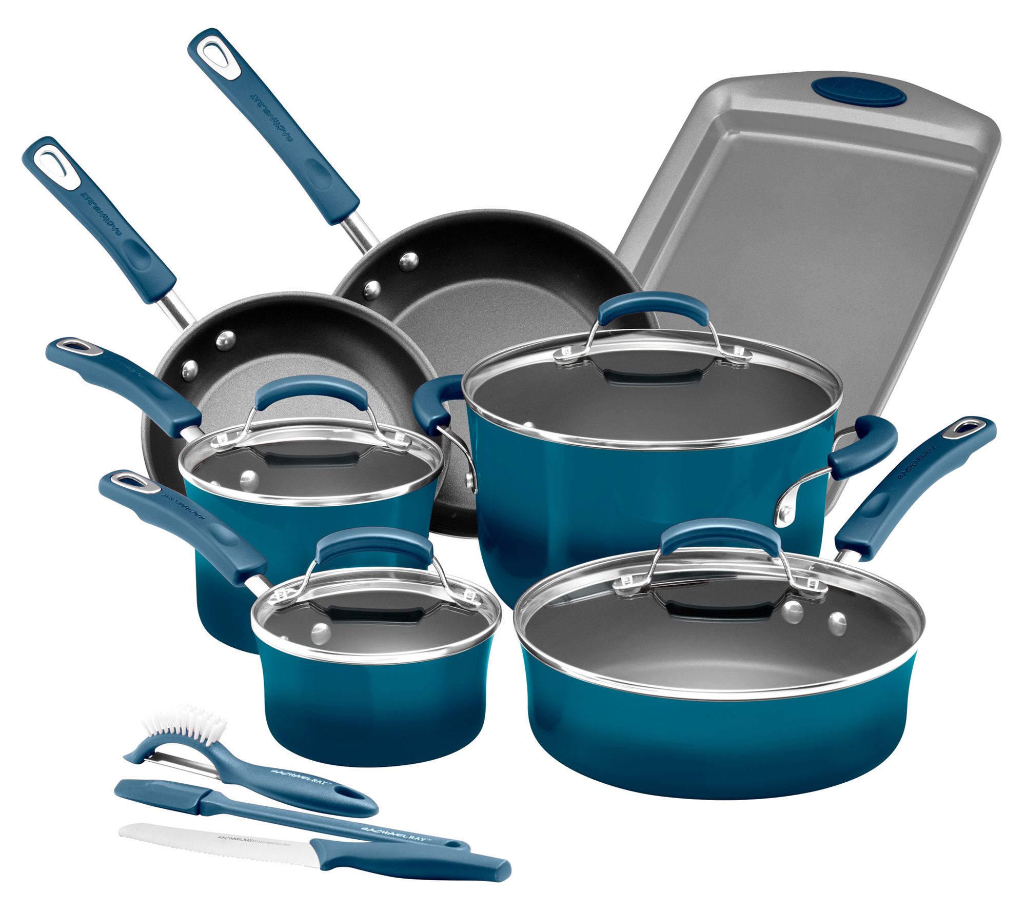 Rachael Ray Classic Brights Nonstick 14pc Cookware Set
