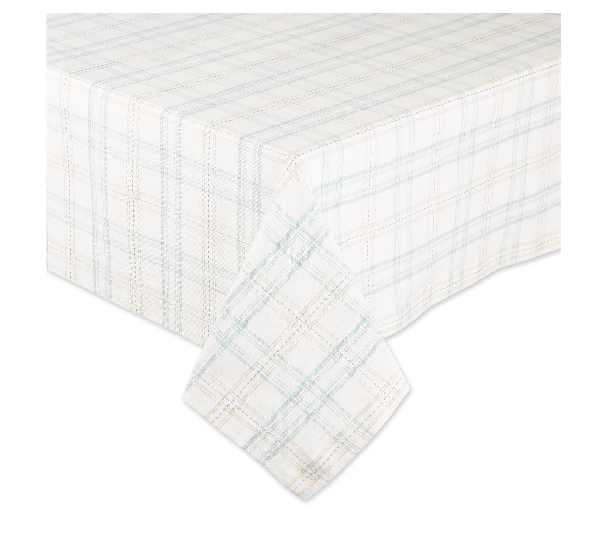 Design Imports Cottontail Garden Plaid Tablecloth 60x84