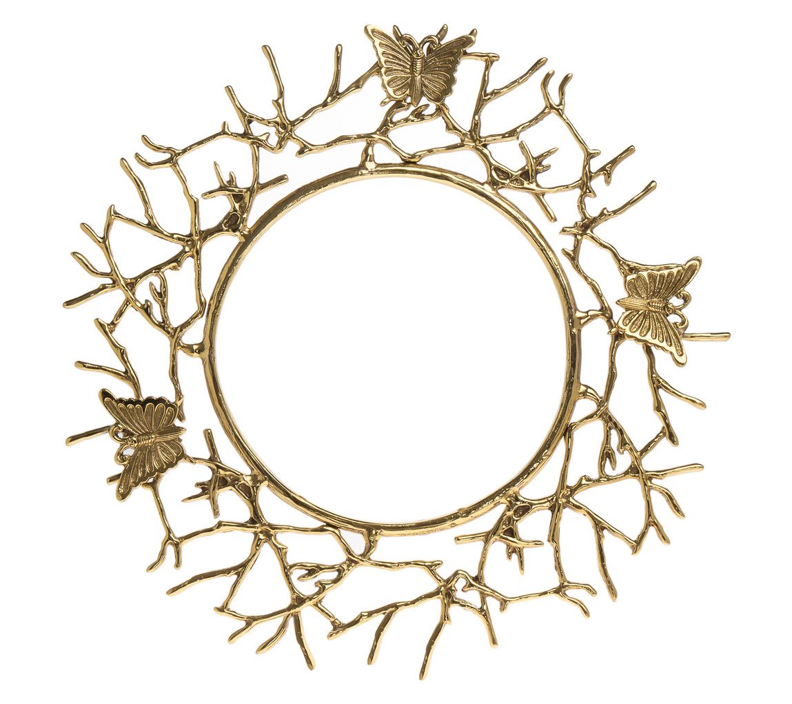 Godinger Butterfly Gold Charger Plate