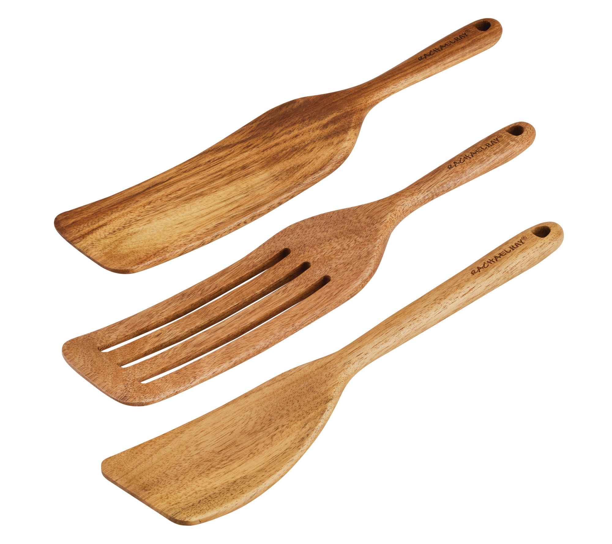 Rachael Ray 3 Piece Wooden Kitchen Utensil Set