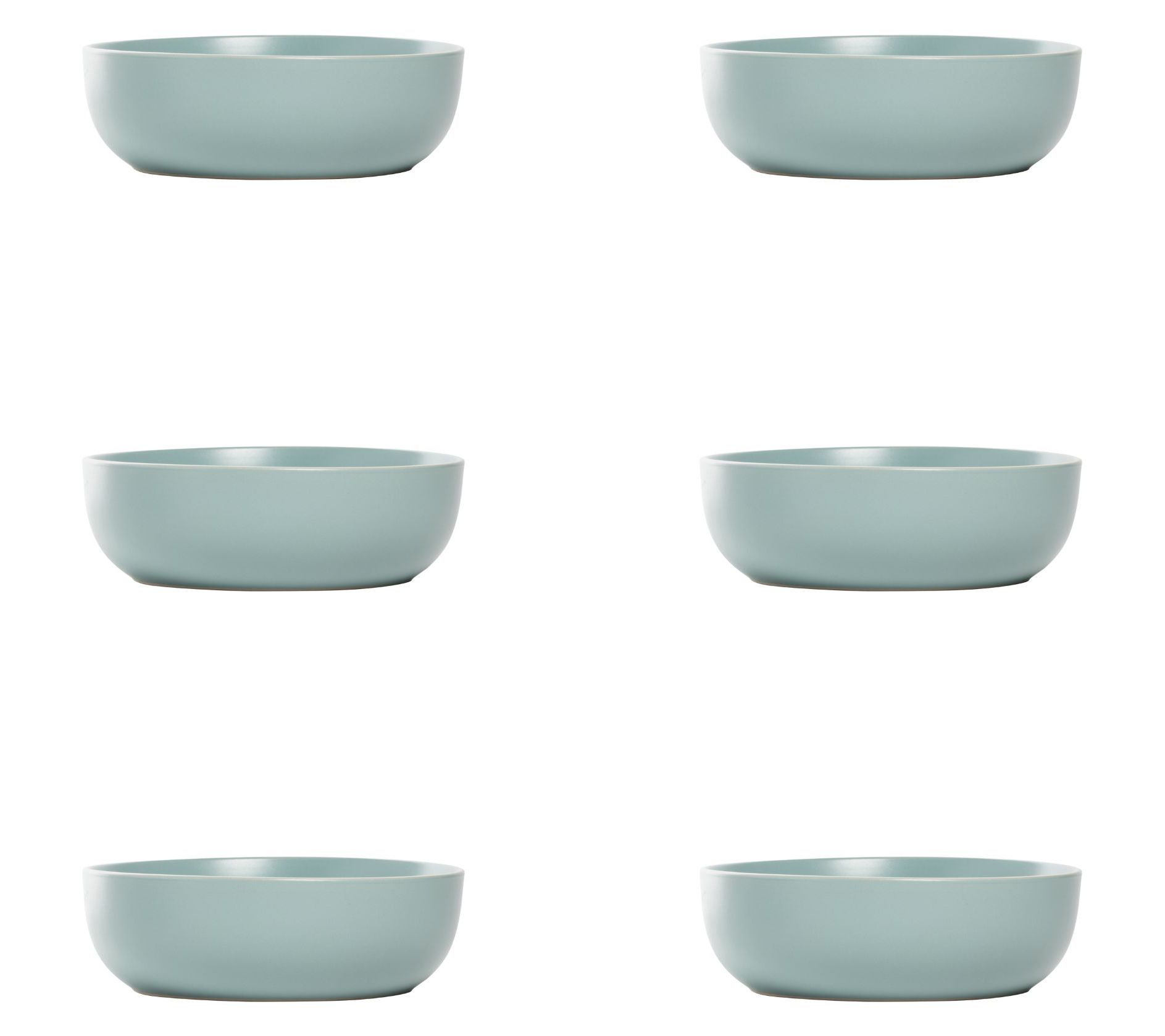 10 Strawberry Street Set of 6 Wazee Matte Coupe  Bowl