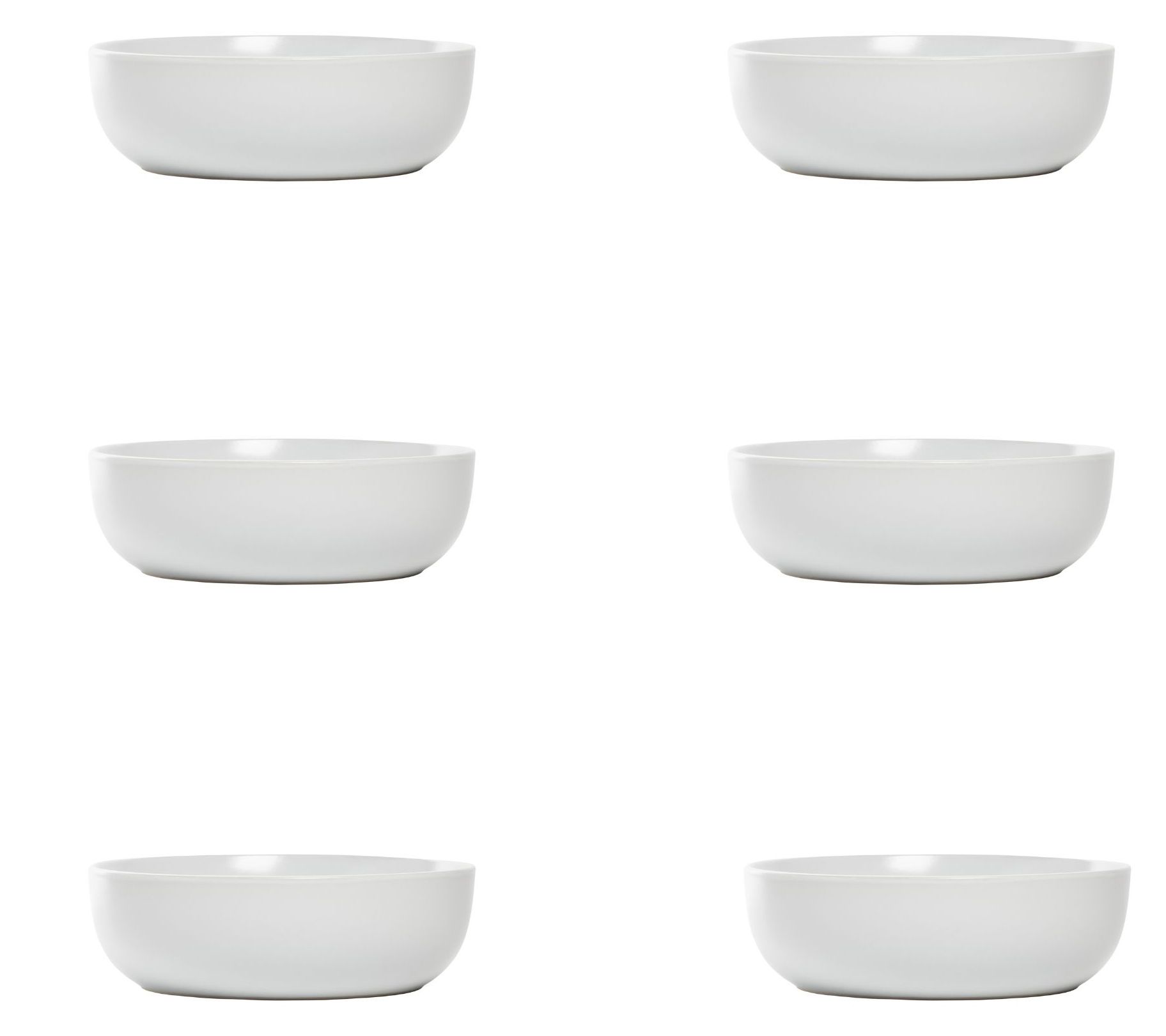10 Strawberry Street Set of 6 Wazee Matte CoupeBowl