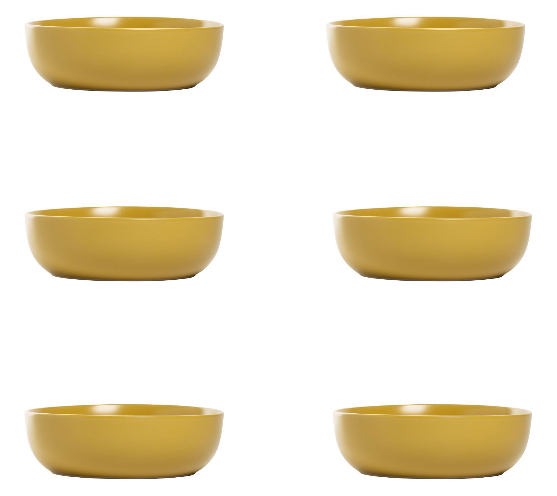 10 Strawberry Street Set of 6 Wazee Matte CoupeBowl