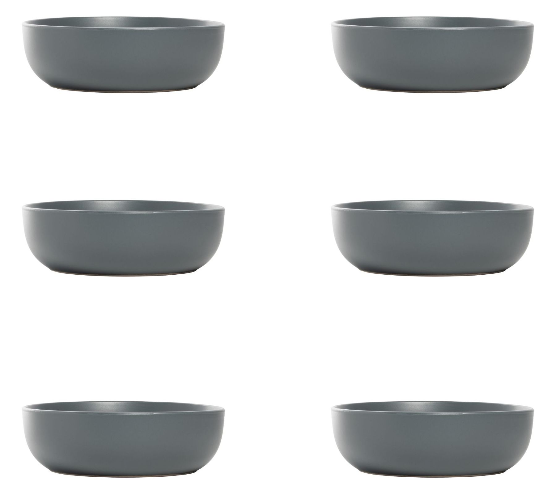 10 Strawberry Street Set of 6 Wazee Matte CoupeBowl