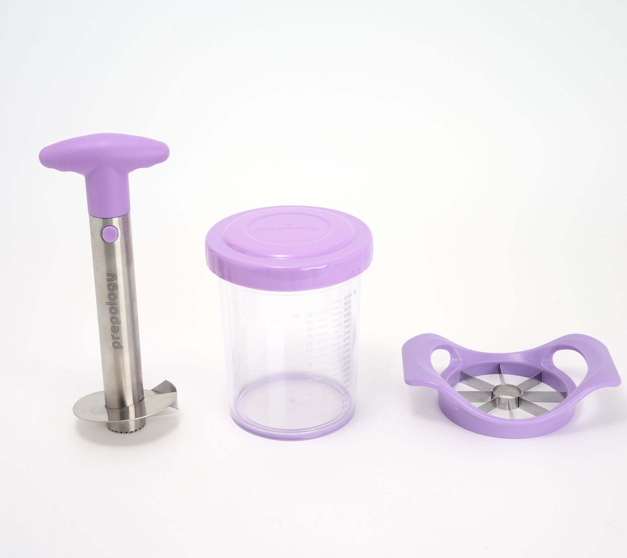 "As Is" Prepology Fruit Corer and Slicer with Storage
