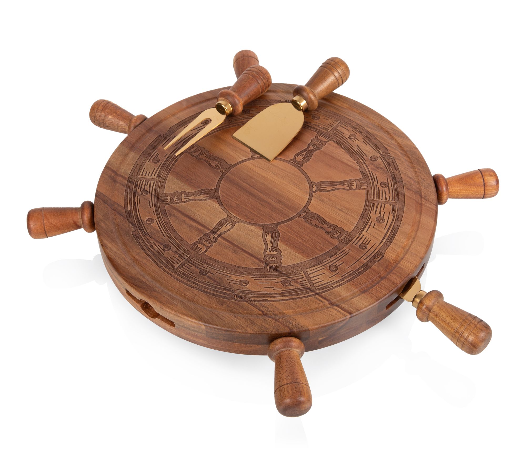 Toscana Lazy Susan Charcuterie Cheese Board & Tool Set