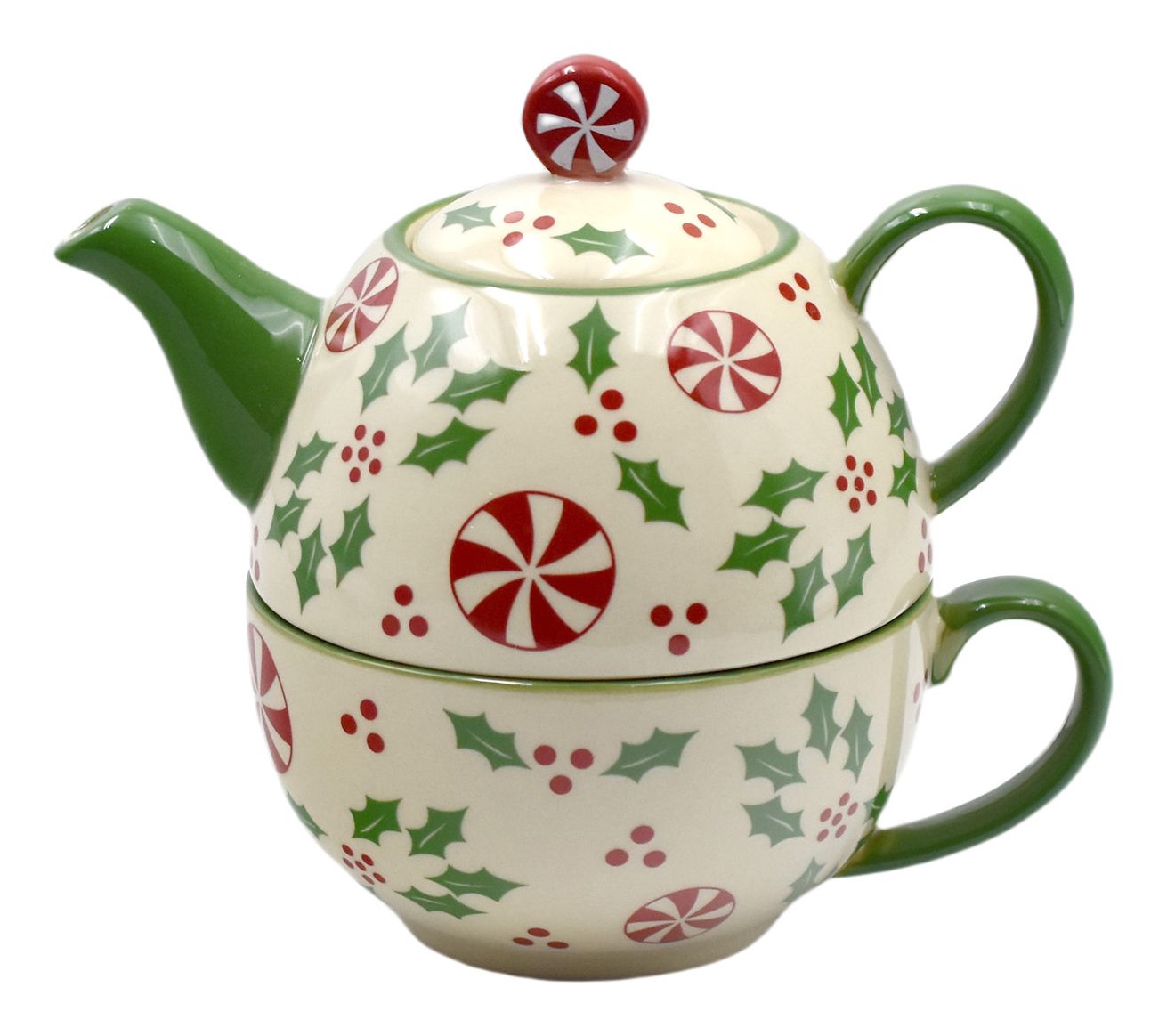 As Is Temp-tations Seasonal Mini Tea for One w/ 15 oz Teapot