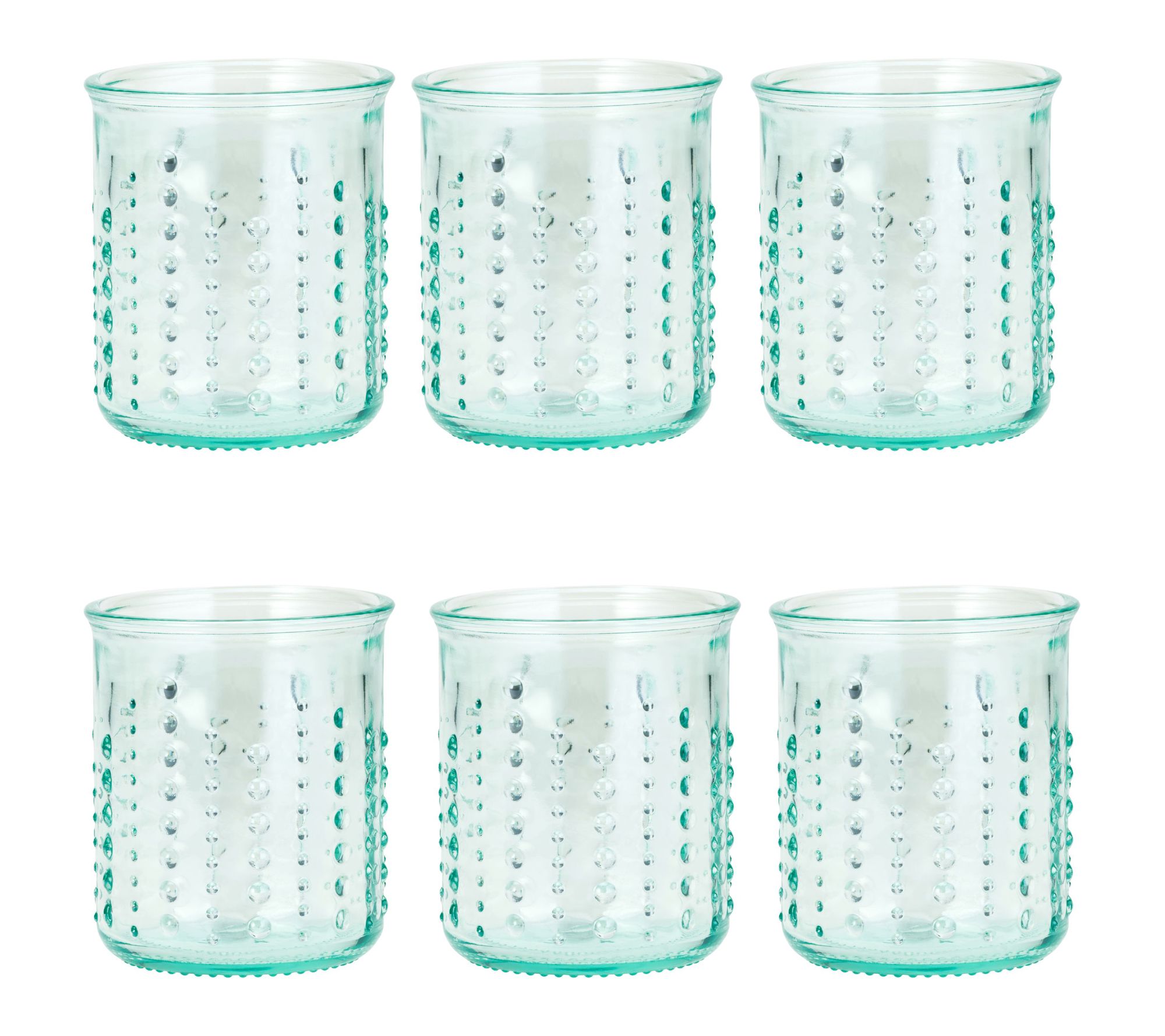 10 Strawberry Street Set of 6 Urchin Glassware, DOF