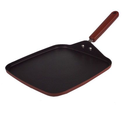 CooksEssentials Enameled Cast Iron 2-pc. Square Fry Pan Set 