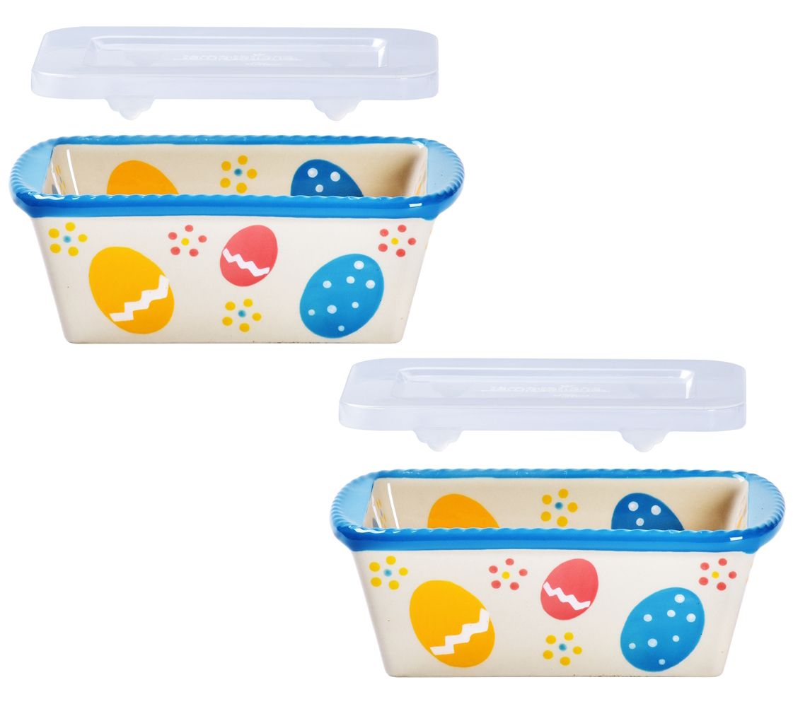 Temp-tations Set of (3) 14-oz Mini Loaf Pans with Gift Boxes - QVC.com