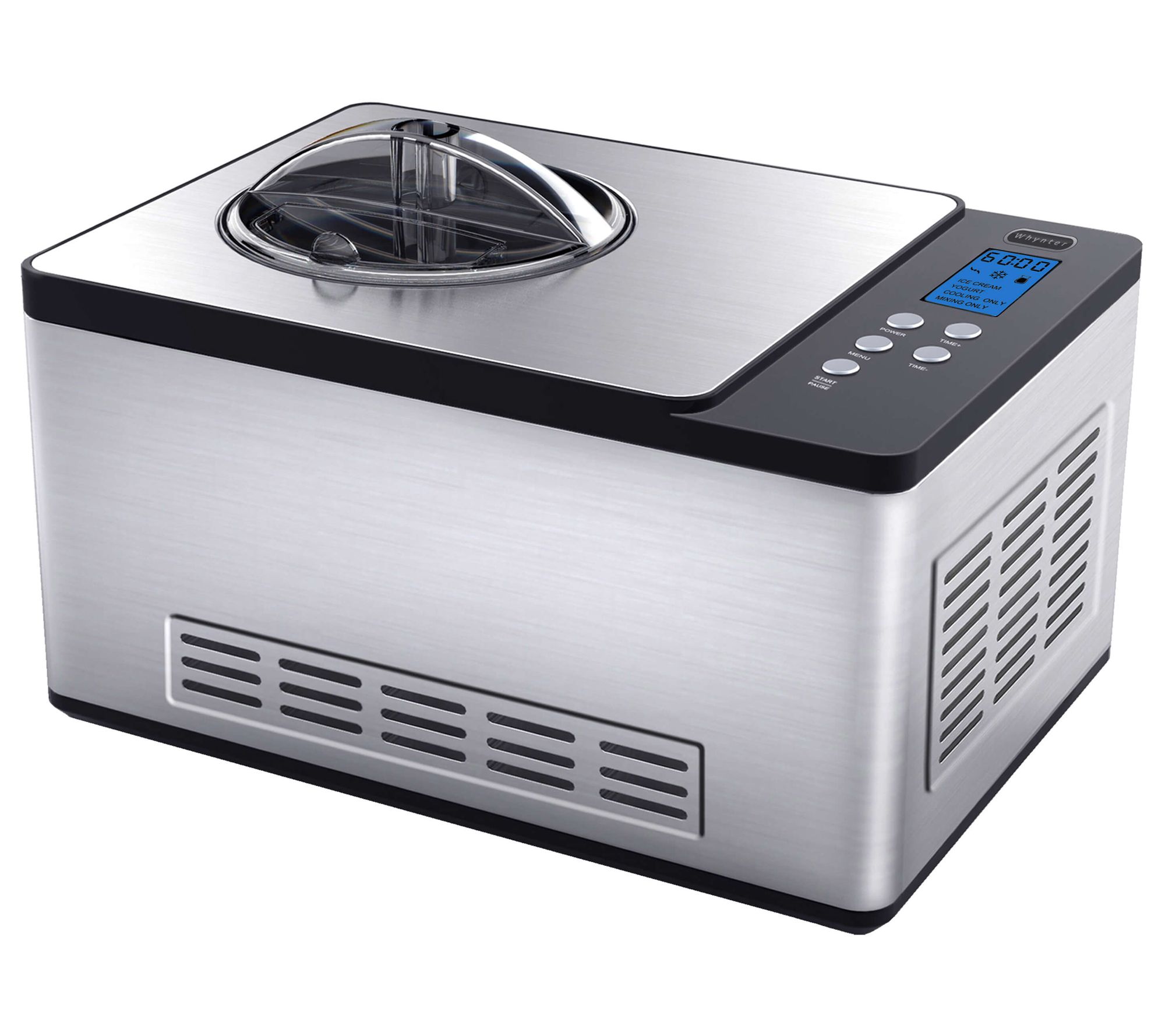 Whynter 2-Quart Stainless-Steel Ice-Cream-and-Y ogurt Maker