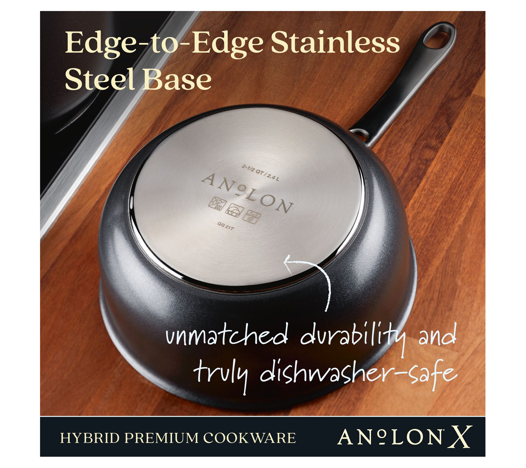 Anolon Advanced Home Hard-Anodized 2 Pc. Nonstick Skillet Set, Grey