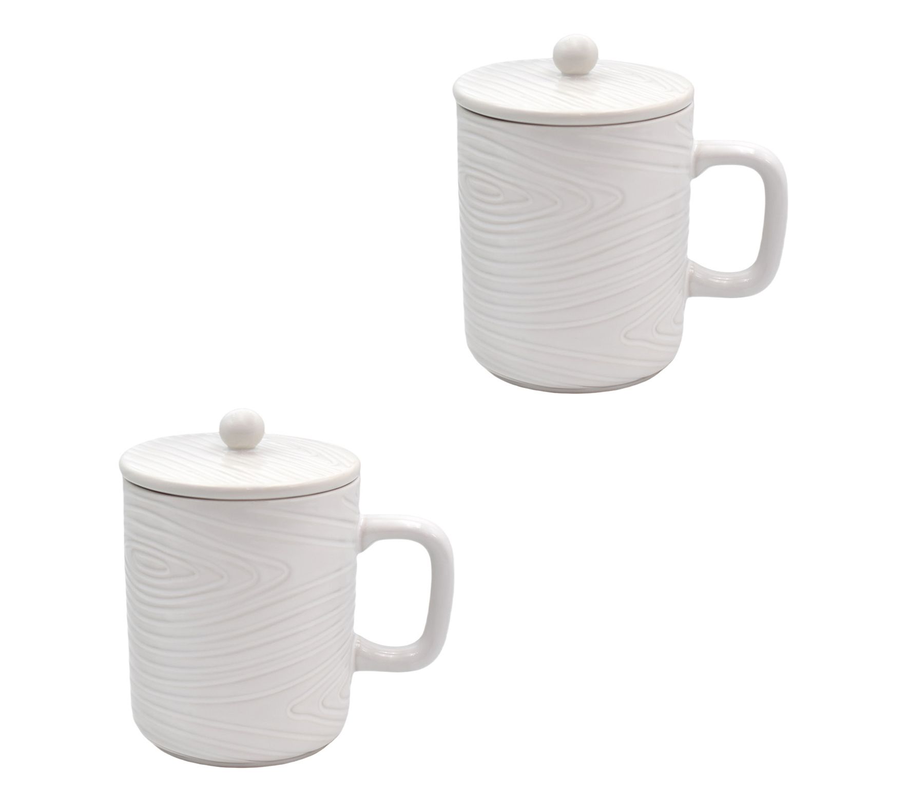 Temp-tations Woodland Set of (2) 22oz Anniversary Mugs with Lids