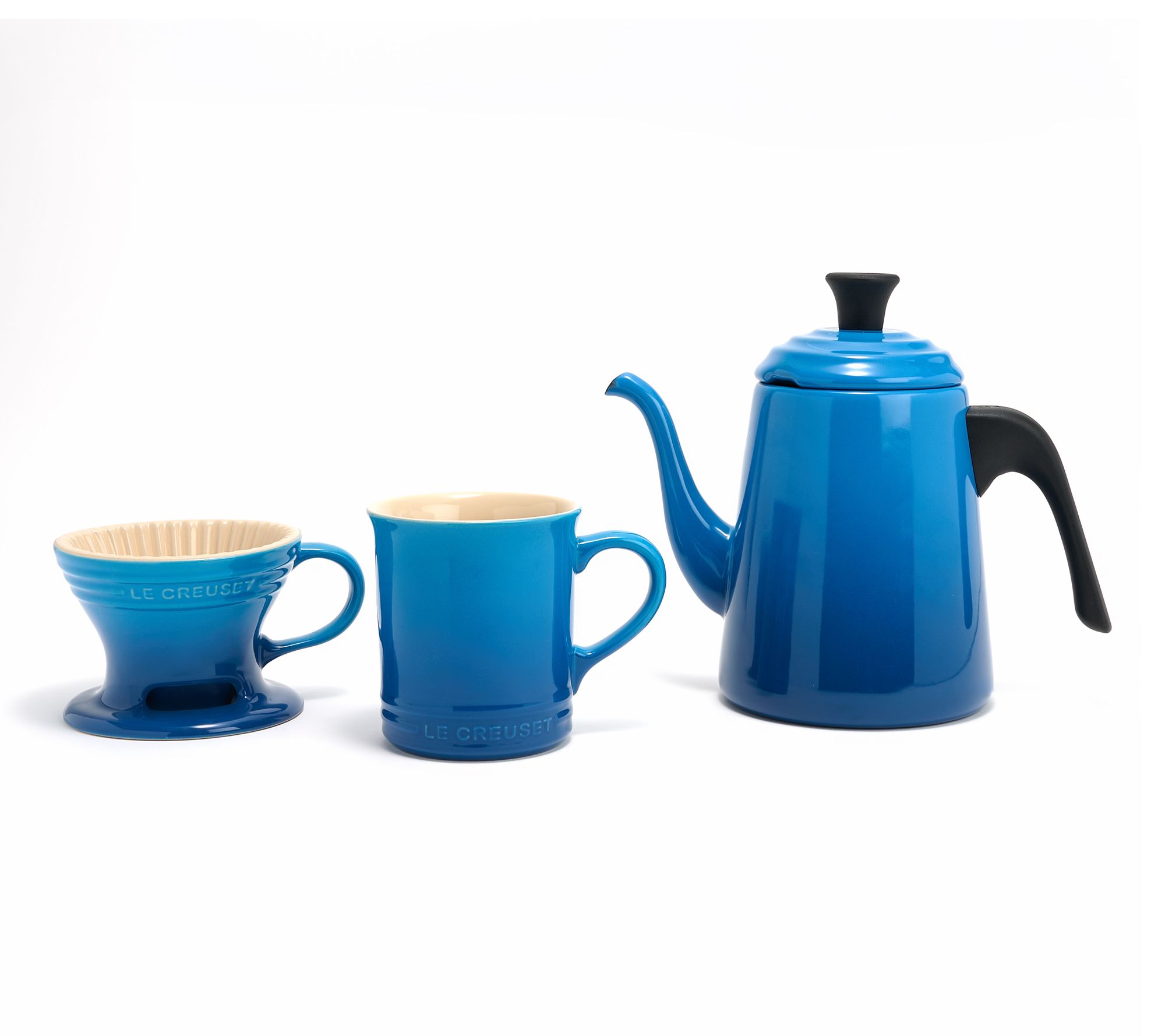 Le Creuset Pour-Over Gooseneck Kettle w/ Cone & Mug Set