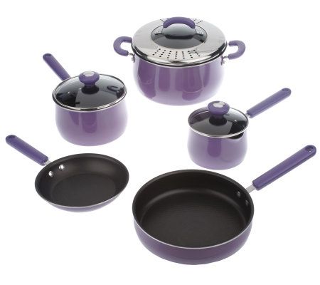 Cook's Essentials 12pc Porcelain Enamel Cookware Set 
