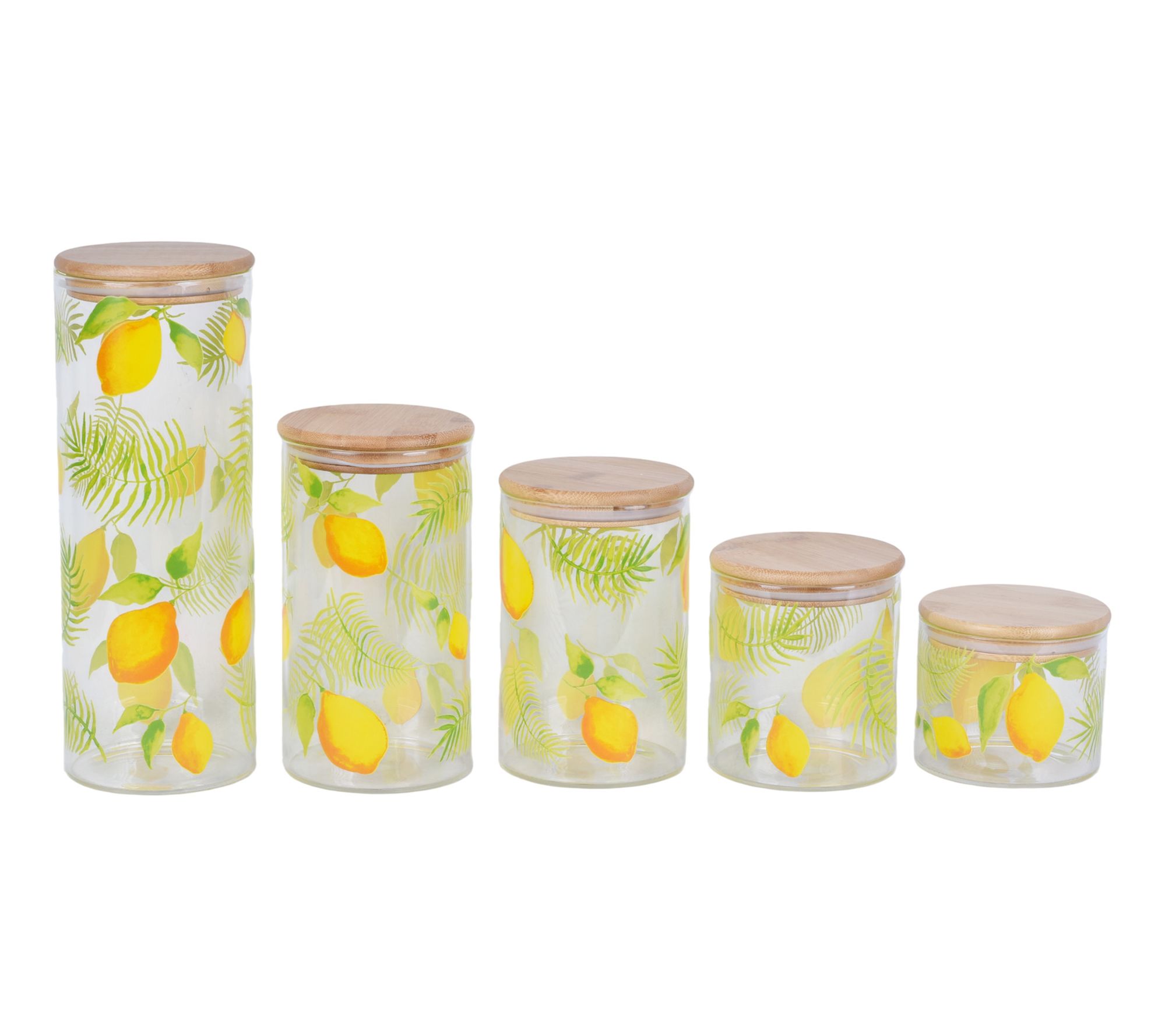 Temp-tations Borosilicate Glass Food Containers with Bamboo Lids
